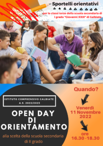 Open day scuola secondaria