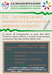 Locandina corso di formazione SLC