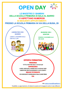 Open day sala al barro